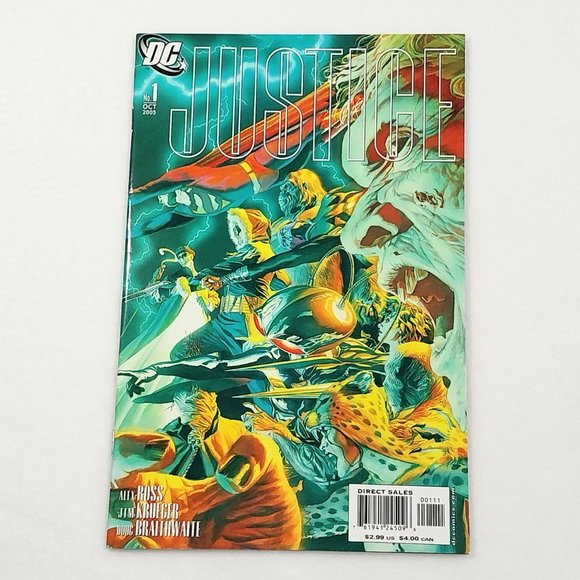 Justice #1,#1 Alex Ross Villian Variant Cover 2005 DC Comic Book Lot #BB3 - Picture 6 of 9